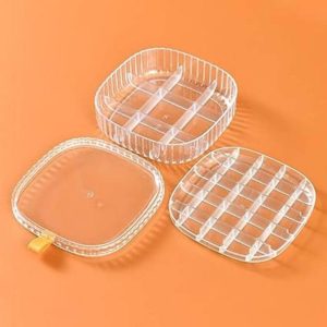 transparent jewellery tray organiser (2 layers)