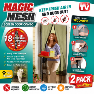 magic mesh screen door combo