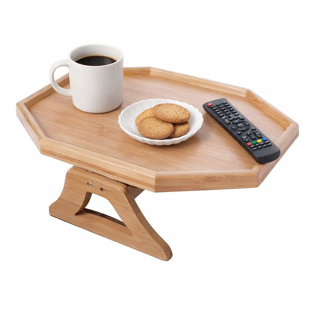 natural bamboo foldable octagon serving tray table (24x33cm) natural bamboo foldable octagon serving tray table (24x33cm)