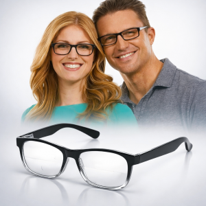 adjustable strength one power reading glasses