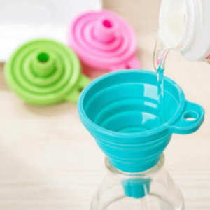 foldable collapsible silicone funnel