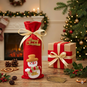 christmas decorative wine bottle cover