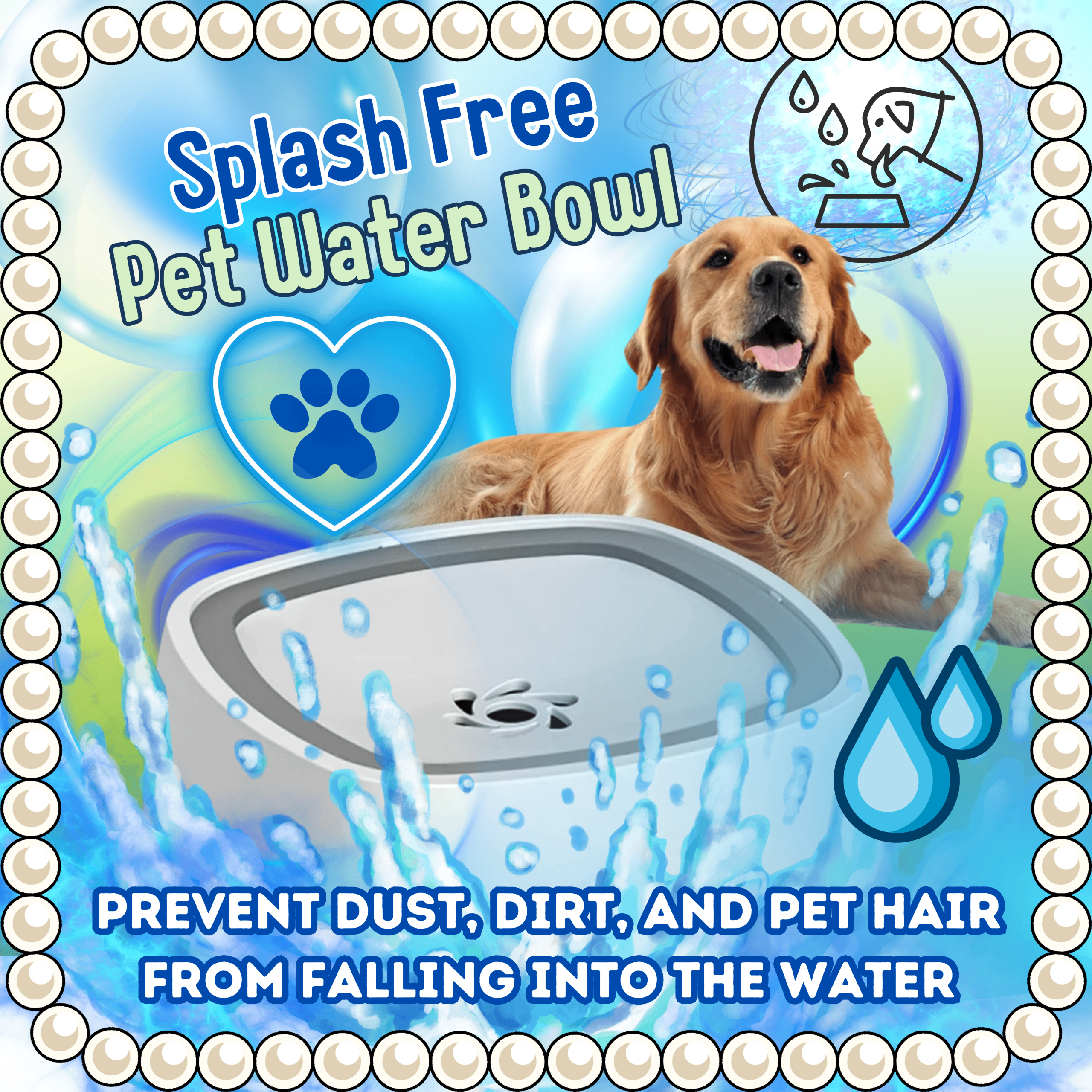 splash free pet water bowl splash free pet water bowl