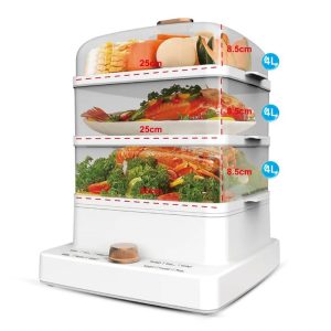 3 layer electric vegetable cooker (1200w)