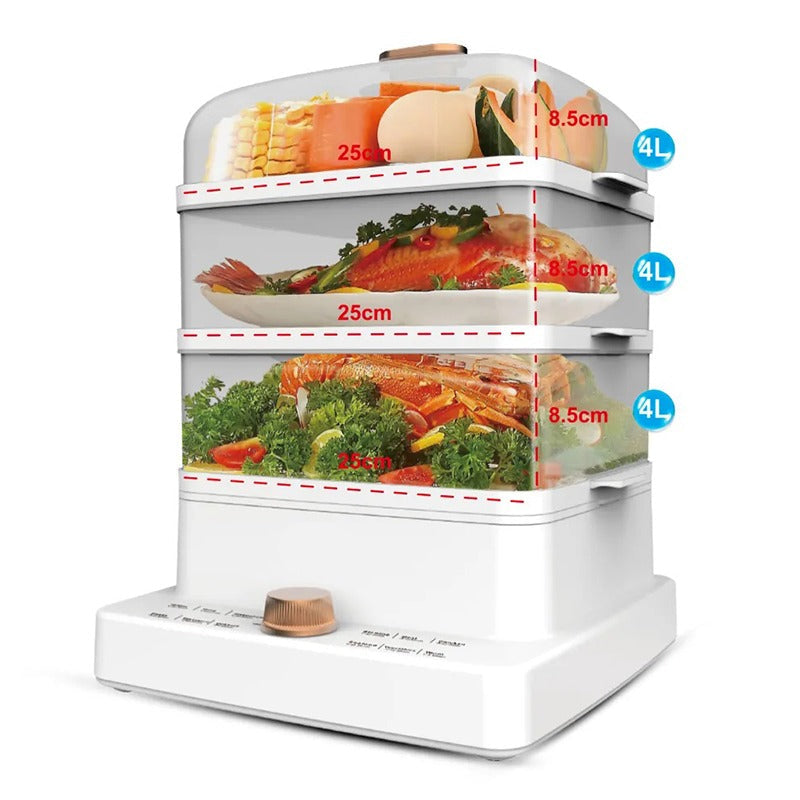 3 layer electric vegetable cooker (1200w) 3 layer electric vegetable cooker (1200w)