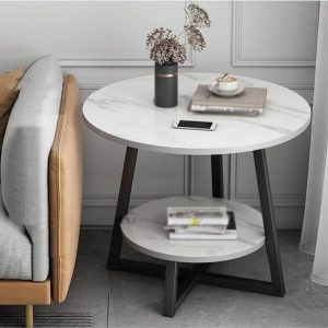 luxury super sturdy side table (2 tier)(40x40x55 cm)