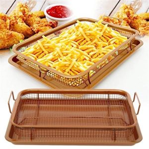 rectangular copper chef crisper