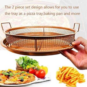 round copper chef crisper over fryer