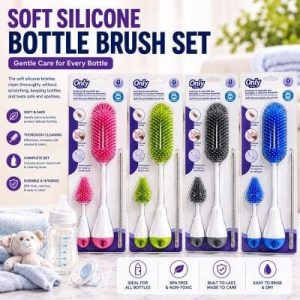 soft silicone bottle brush set