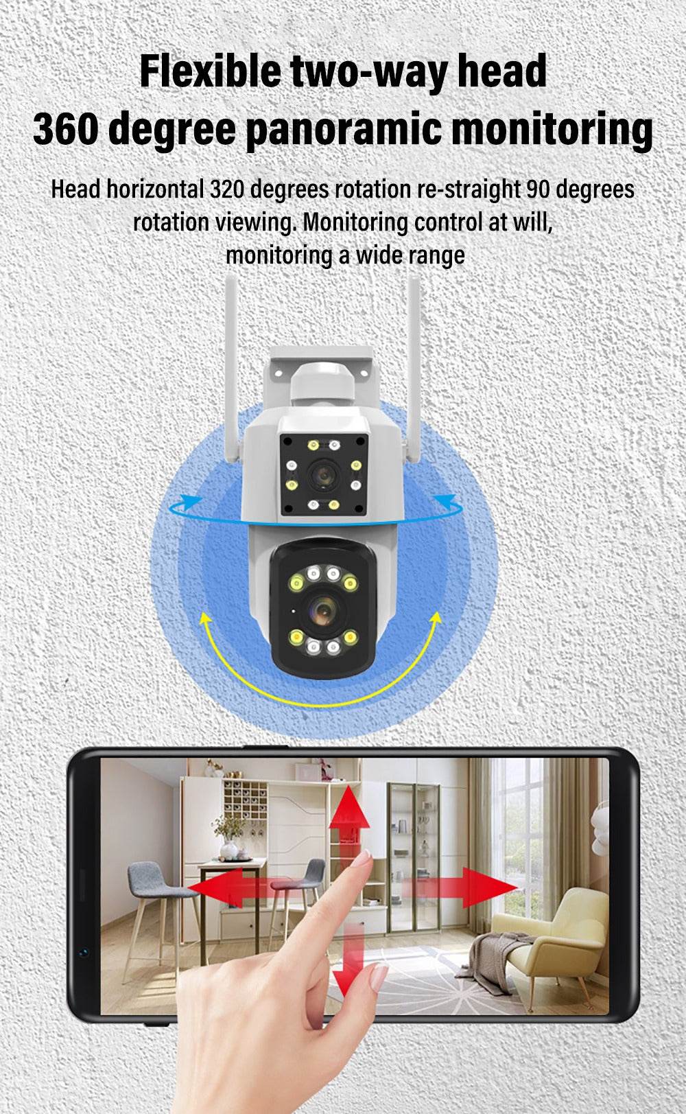 Outdoor Dual Lens Waterproof Wi-Fi Camera Outdoor Dual Lens Waterproof Wi-Fi Camera - Image 3