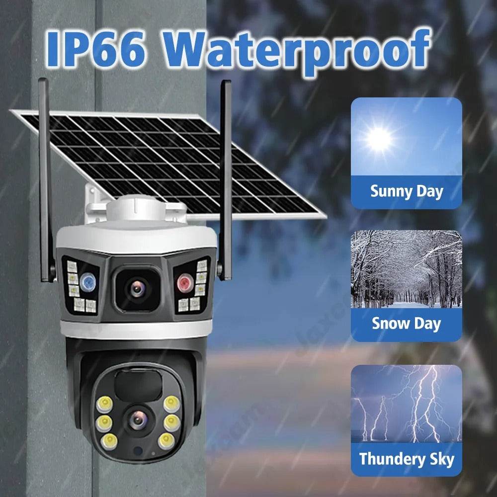 4k 4g sim card dual lens solar camera (v380 pro) 4k 4g sim card dual lens solar camera (v380 pro)