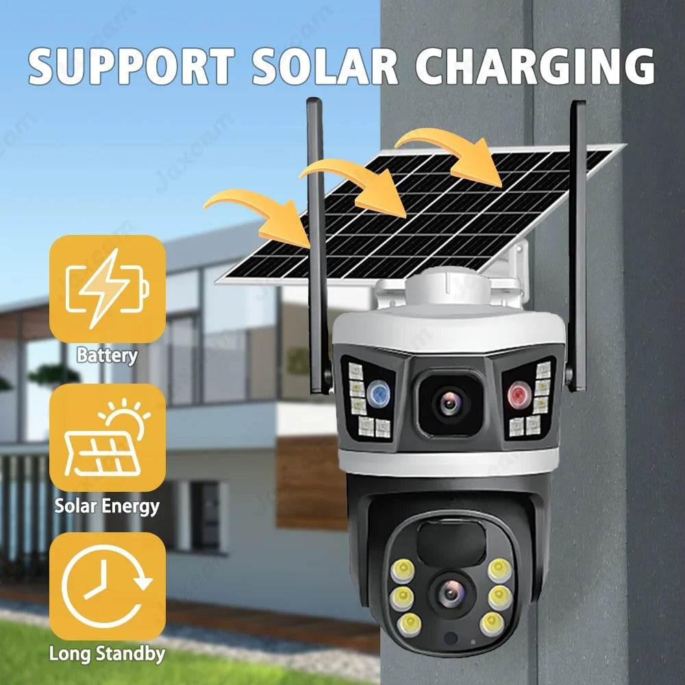 4k 4g sim card dual lens solar camera (v380 pro) 4k 4g sim card dual lens solar camera (v380 pro)