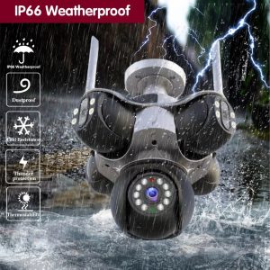 25mp outdoor five lens 720 ° rotating ptz camera