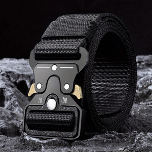 Multifunctional Military Nylon Belt (Black)