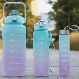 motivational water bottles (3 pcs)