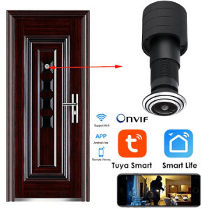 mini wifi door eye hole ip security camera