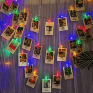 pegs battery operated string lights (20l)(3m)(multi colour)