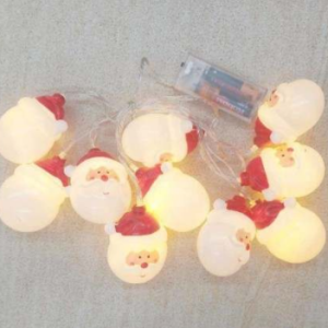 santa battery operated string lights (10l)(2m)