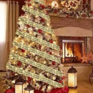ribbon battery operated string lights (50l)(5m)(multi colour)