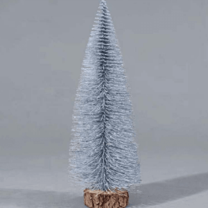 mini christmas tree (each)(20cm)(silver)