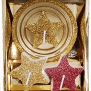 mini christmas unscented tealights set 3 (4 pcs)(10x12x4cm)