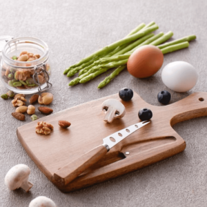 cheese board tray with magnetic fruit knife