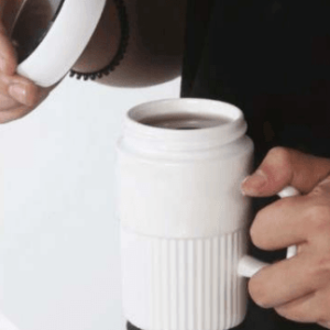 ceramic cup with lid (400ml)
