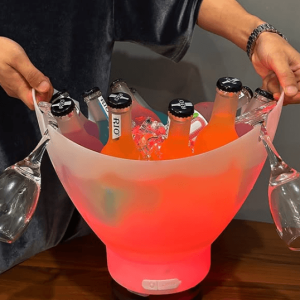 led ice bucket with bluetooth speaker (7l)