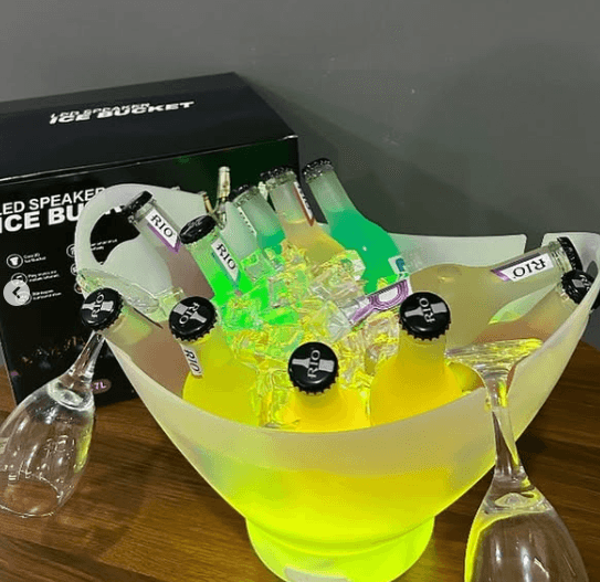 led ice bucket with bluetooth speaker (7l) led ice bucket with bluetooth speaker (7l)