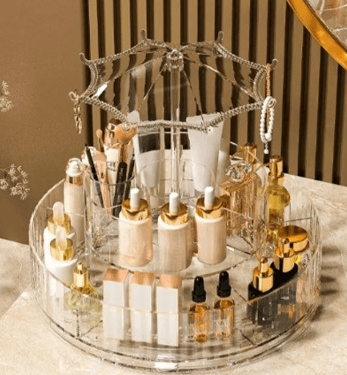 rotating make up organiser with umbrella hook rotating make up organiser with umbrella hook