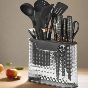 utensil and knife block set (16 pcs)