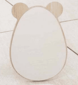 dresser mirror with ears (19.5x13cm)