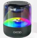mini portable wireless bluetooth speaker with light