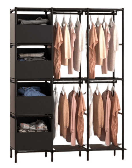 premium multi section clothing organizer (170cm (l) x (42cm (w) x 126cm (l)) premium multi section clothing organizer (170cm (l) x (42cm (w) x 126cm (l))
