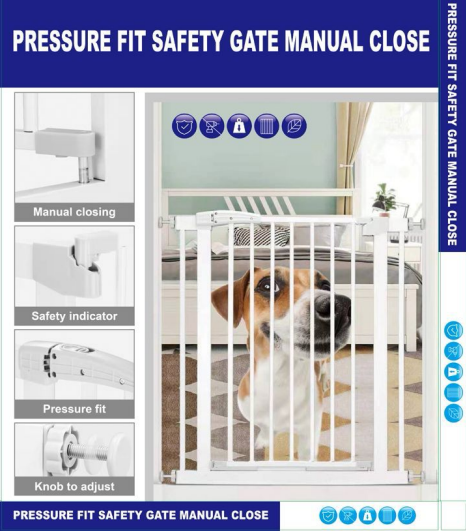 pet and baby safety gate (72x5x83.5 cm) pet and baby safety gate (72x5x83.5 cm)