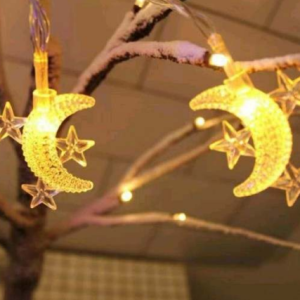 starry moon battery operated string lights (20l)(3m)(yellow)