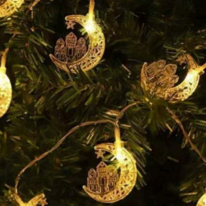 moon city battery operated string lights (20l)(3m)(yellow)