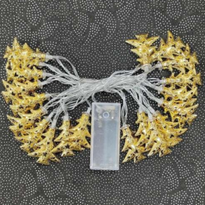 battery operated golden christmas tree string lights (20l)(3m)(yellow)