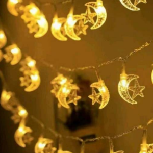 solar starry moon lights (30l)(6m)(yellow)