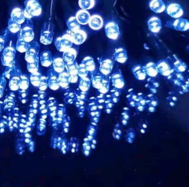 solar christmas fairy lights (100l)(12m)(white)