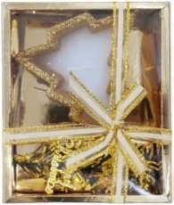 mini christmas tree unscented tealights set (10x12x4cm)