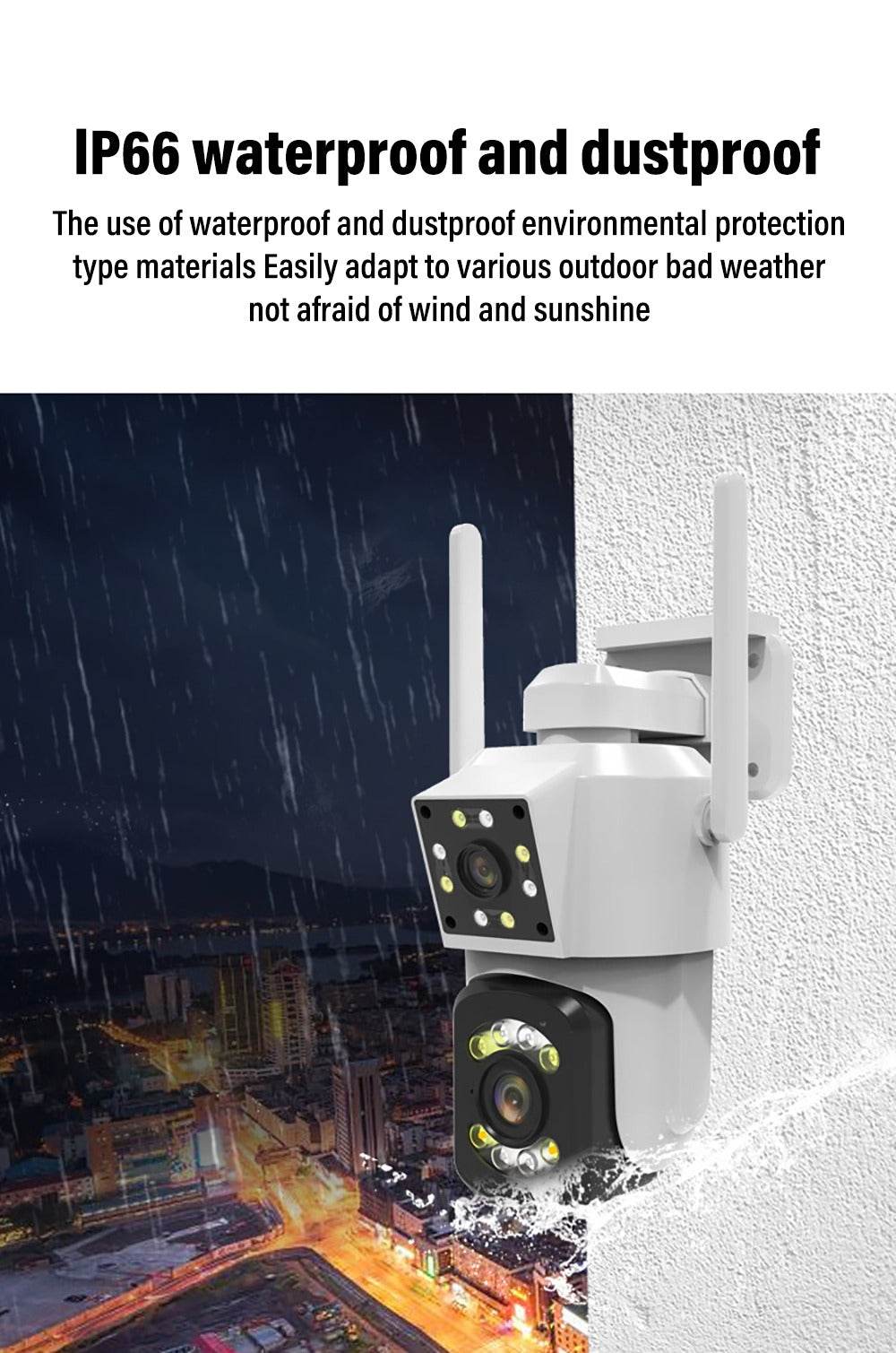 Outdoor Dual Lens Waterproof Wi-Fi Camera Outdoor Dual Lens Waterproof Wi-Fi Camera - Image 4