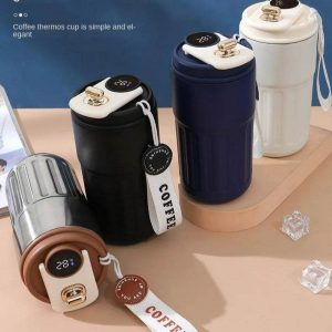 smart temperature insulated travel coffee mug (450ml)