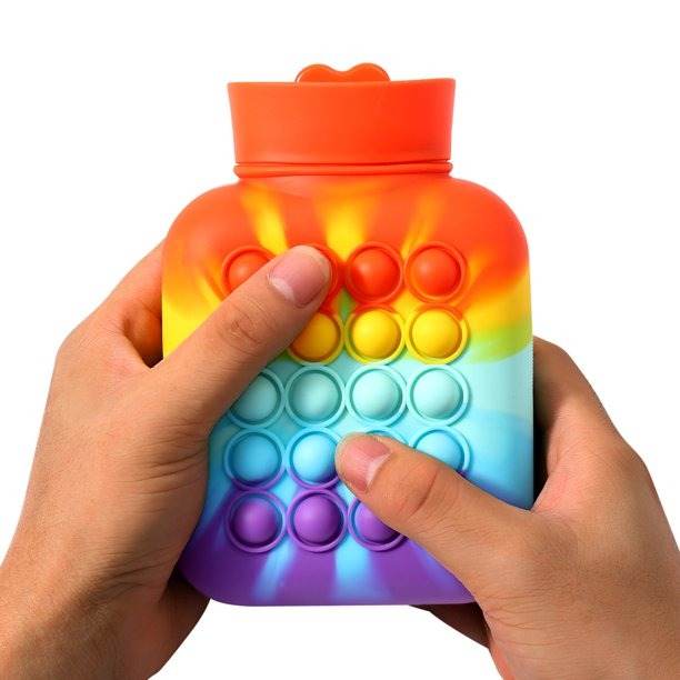 Hot And Cold Compress Water Bottle Pop-It Bag (500ml)(Rainbow) Hot And Cold Compress Water Bottle Pop-It Bag (500ml)(Rainbow) - Image 2