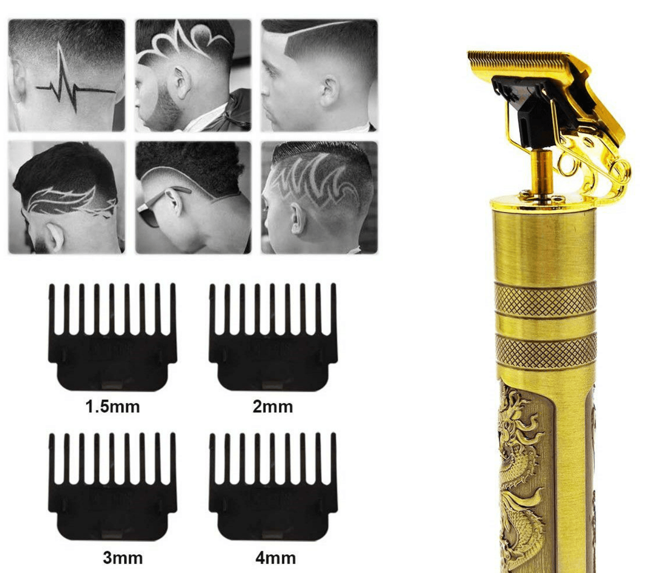 cordless hair clipper and beard trimmer