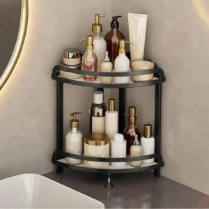 wrought iron corner kitchen or bathroom shelf (each)