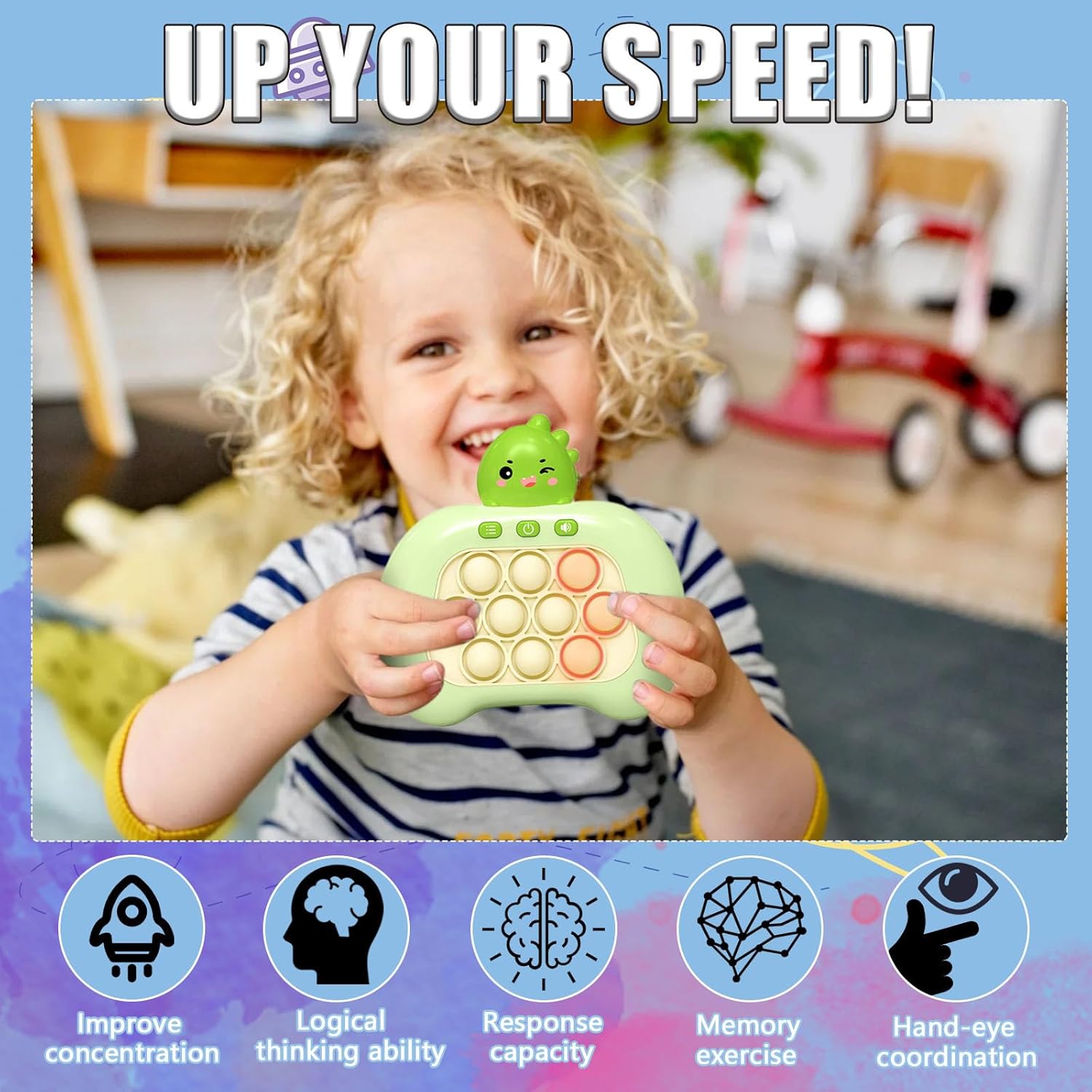 unicorn pop it sound sensory toy