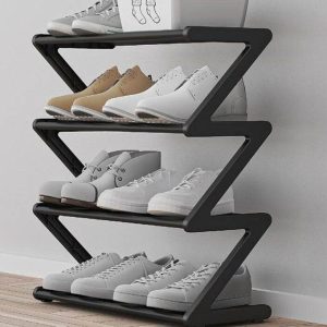 z shape shoe stand organizer (4 tier)