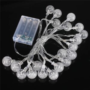 battery operated tiny balls string lights (20l)(3m)(yellow)