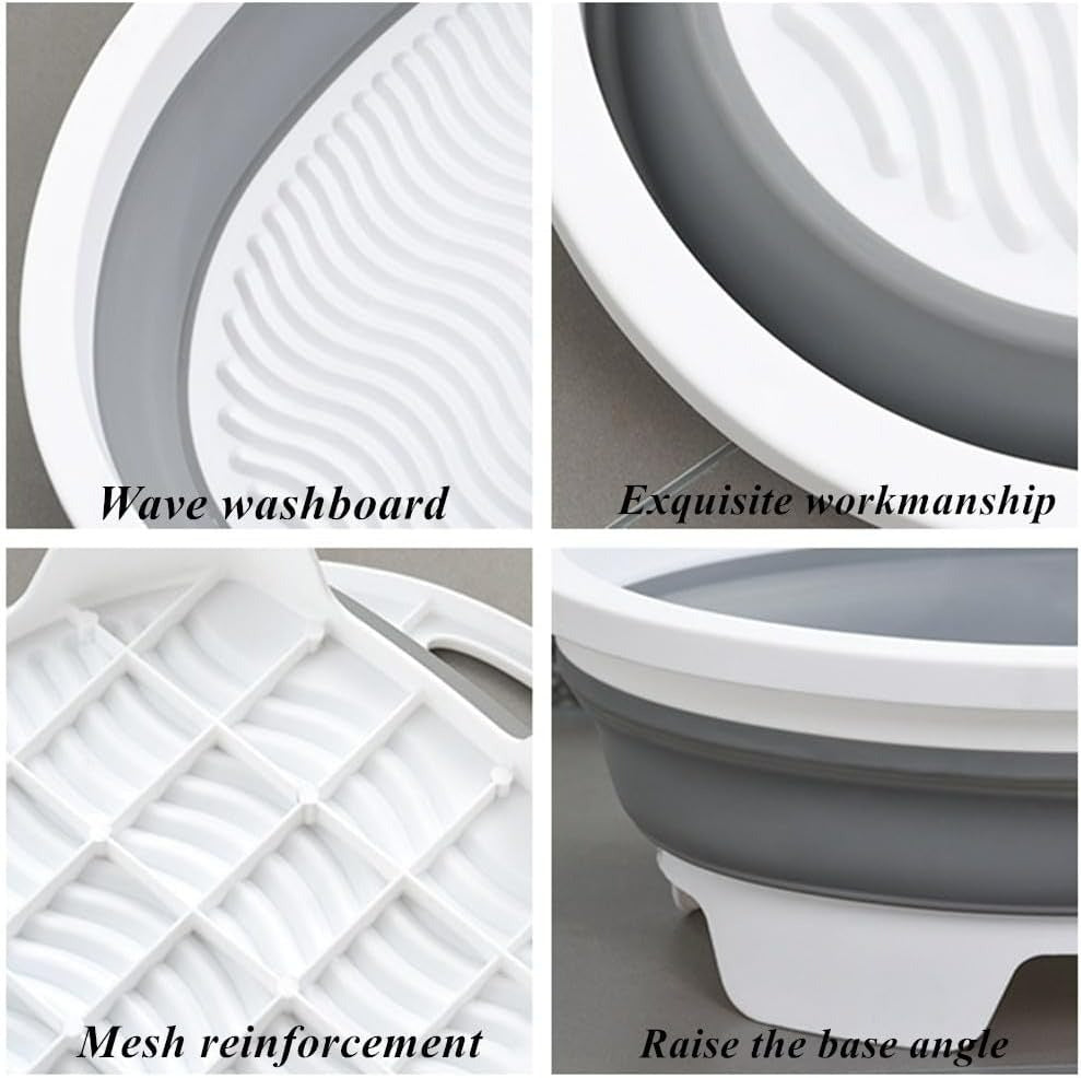 collapsible reusable sink basket for home and travel (6l)